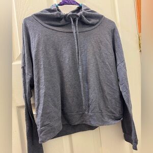 Drawstring long sleeve top